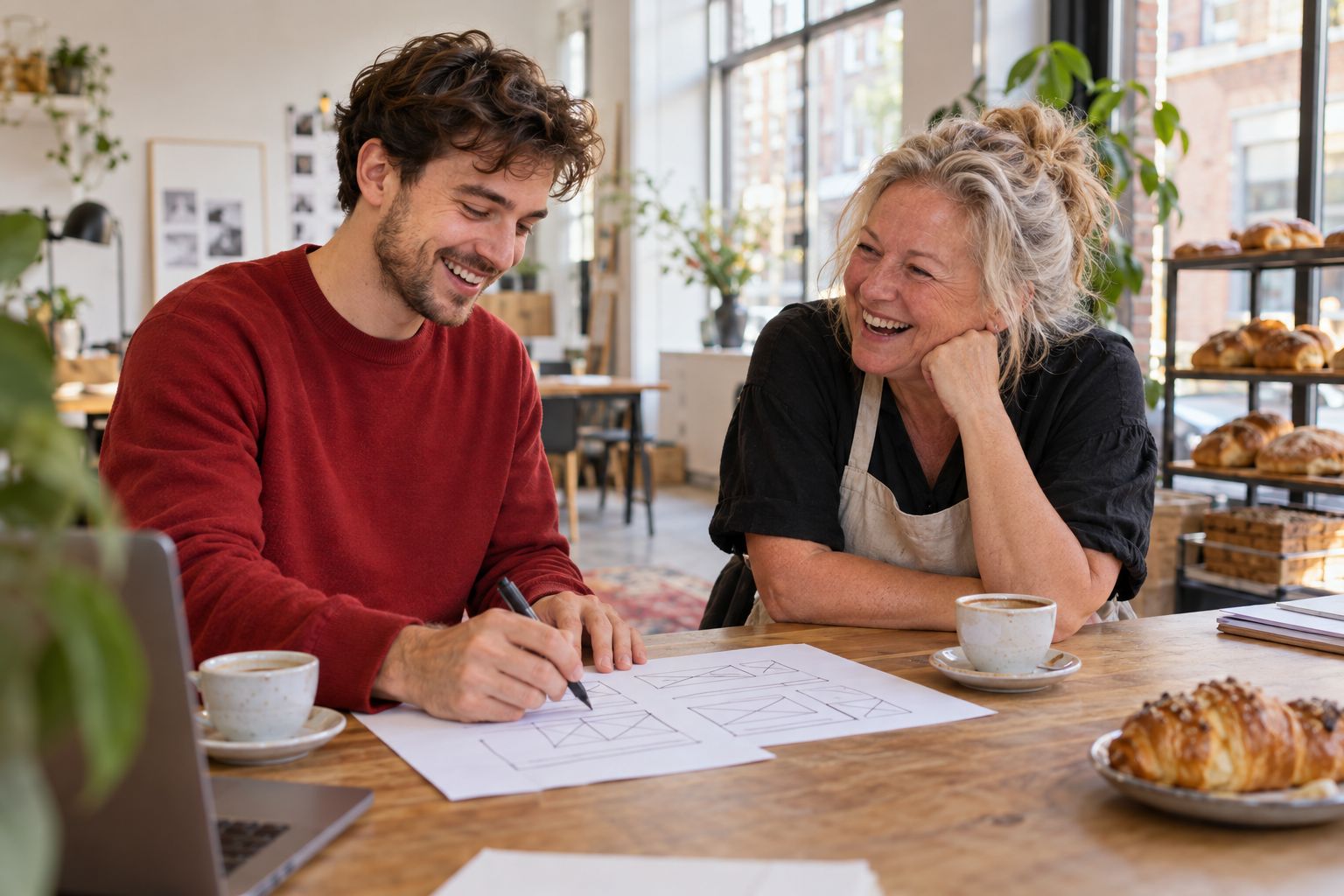 Eerste gesprek met een ondernemer over haar website