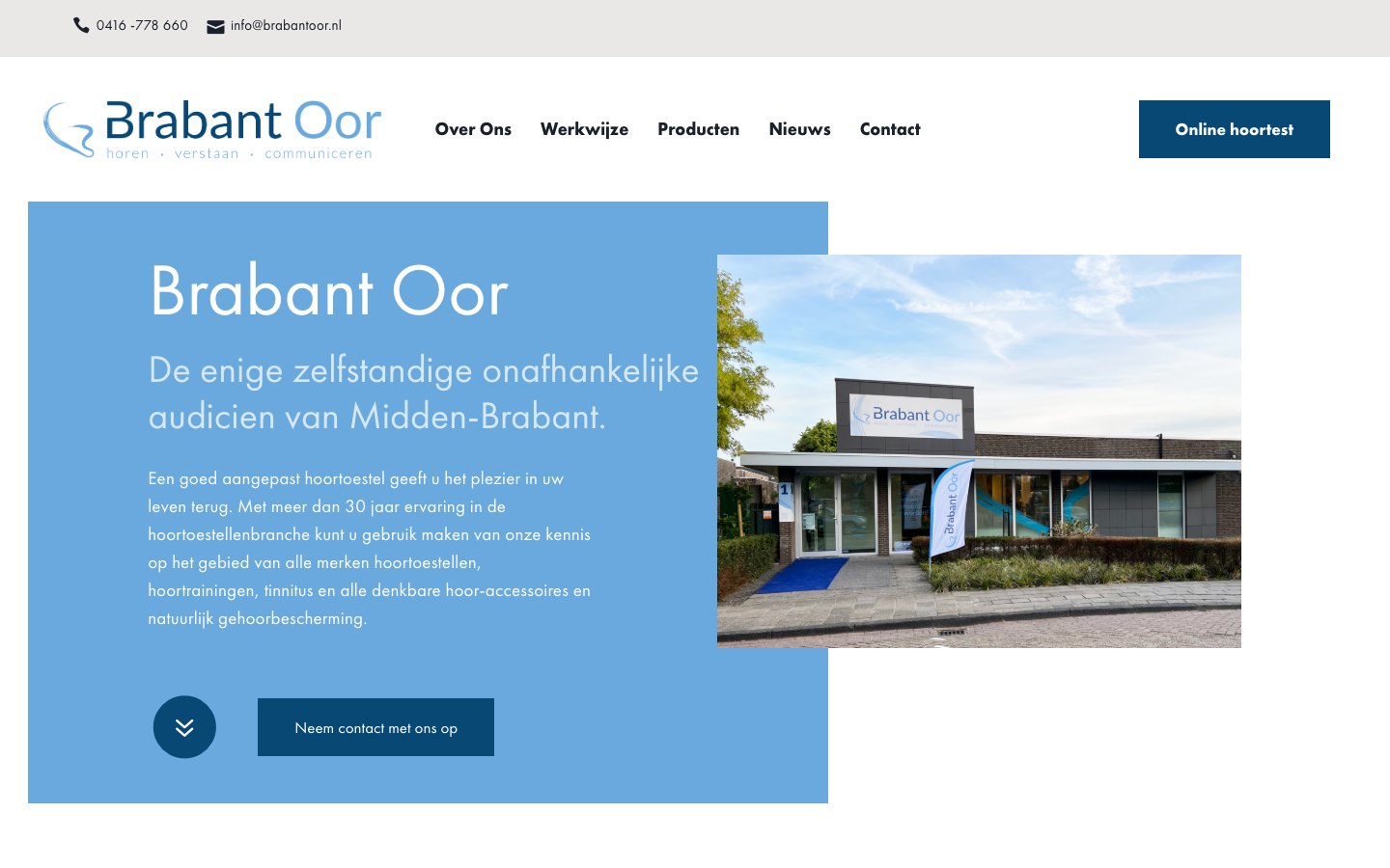 Website na de herbouw